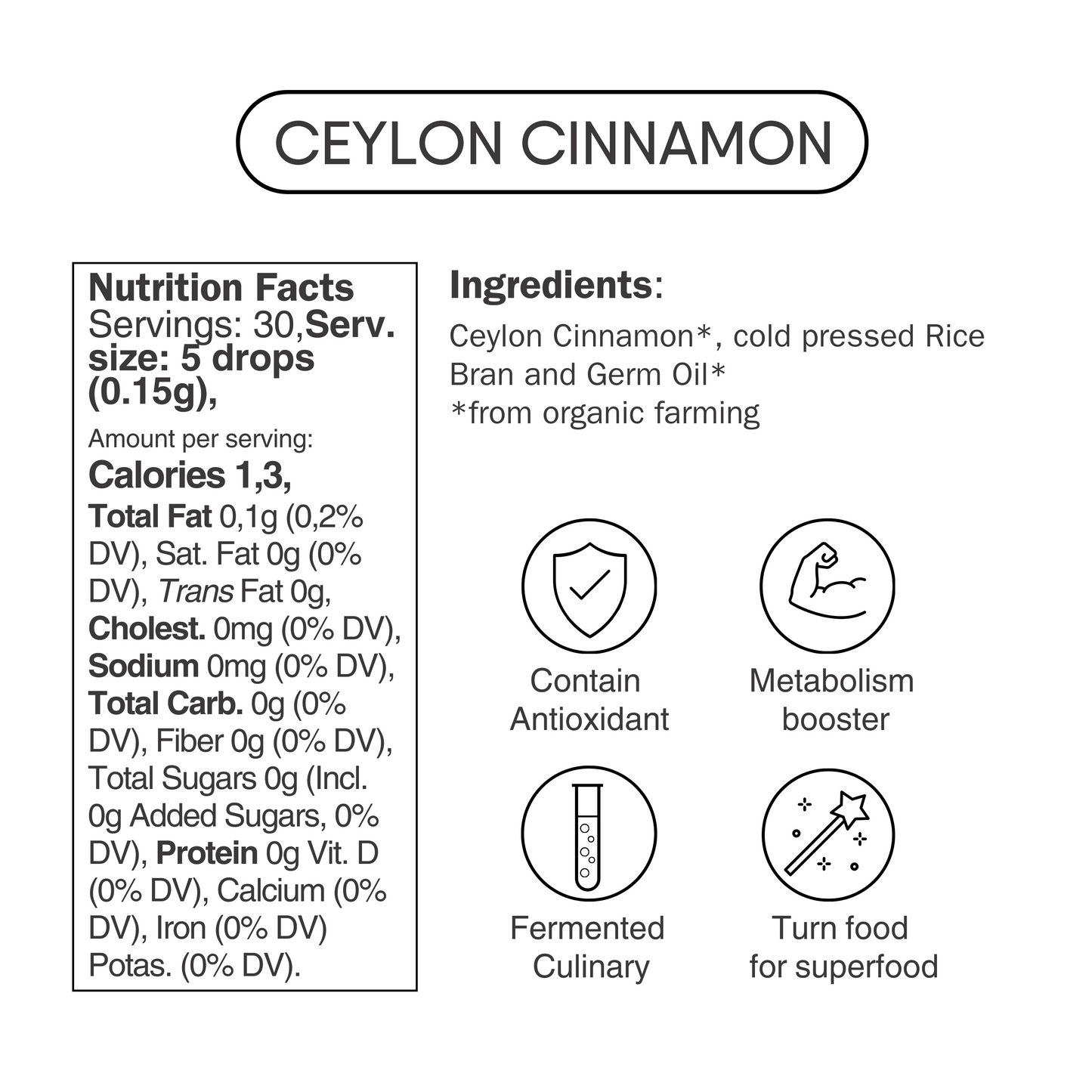 Ceylon Cinnamon Liquid Fermented