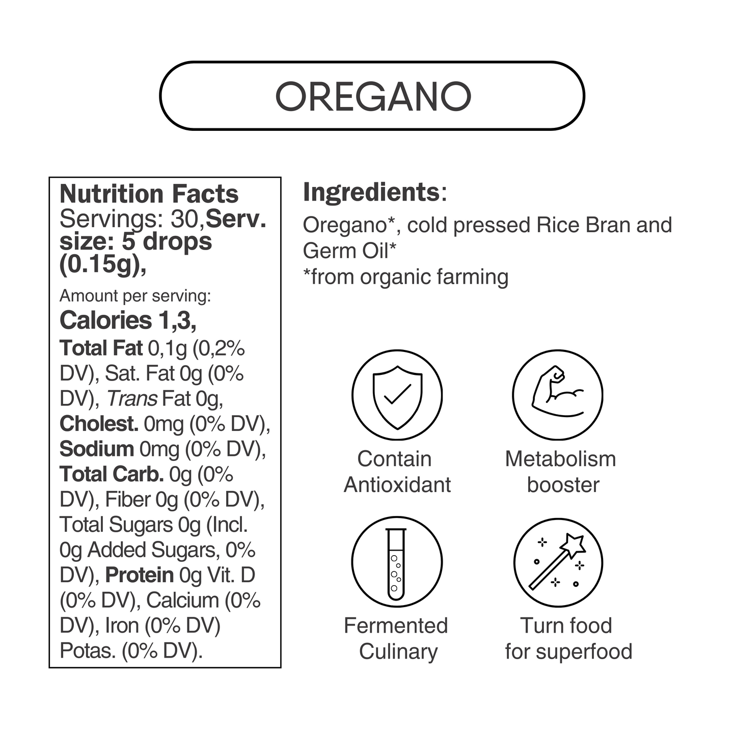 Oregano based Culinary Antioxidants Set